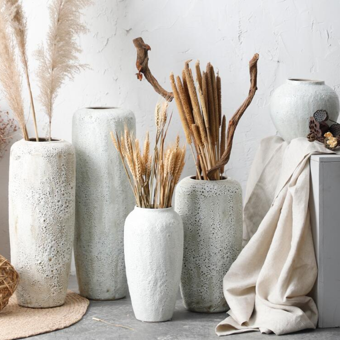 Rustic Pottery Vases