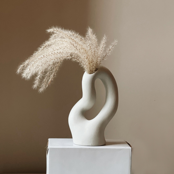 Urban Sculptural White Vase